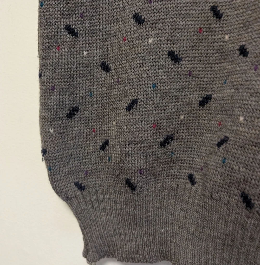 Vintage Preswick & Moore Wool Sweater Vest Mens Medium Gray V Neck Preppy
